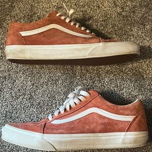 Vans Men's Sneakers - Burnt Orange and White